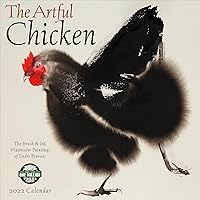 The Artful Chicken 2022 Wall Calendar: Brush & Ink Watercolor Paintings
