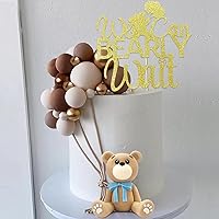 29 PCS Bear Cake Decorations We Can Bearly Wait Cake Topper for Baby Shower Party Supplies Decorations