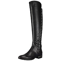 Vince Camuto Womens Pardonal Leather Over-The-Knee Boots Black 7 Medium (B,M)