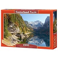 CASTORLAND 1500 Piece Jigsaw Puzzle, Gosausee, Austria, Idyllic Puzzle, Mountain View, Adult Puzzle, Castorland C-152018-2