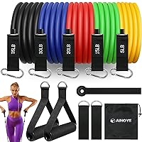 Resistance Bands for Working Out Exercise Bands Resistance Bands Set Fitness Bands Stretch Bands for Exercise Band Workout Bands Resistance Band Door Anchors Work Out Bands Elastic Bands for Exercise