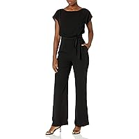 Eliza J womens Cap Sleeve Wide Leg Jumpsuit