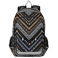 ALAZA Ethnic Zigzag Chevron Casual Backpack Bag Travel Knapsack Bags