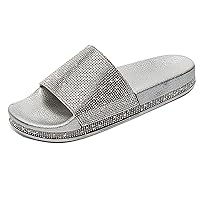 Pillow Slides Slippers,SmallYin Non-Slip Quick Drying Open Toe Sole Sandals, Massage Foam Shower Bathroom Home Floor Thick Sole Quick Drying Sandals, Soft Home Slippers for Women and Men EVA Platform