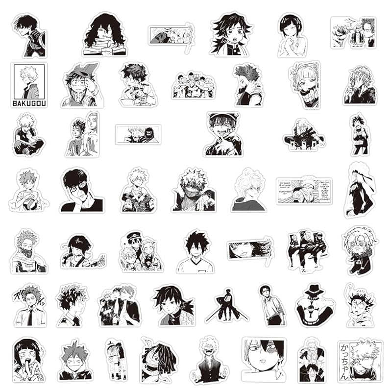 Anime Paper Sticker Collection 002 , Pack of 15 Different Anime Stickers,  for Laptops, Phones, Tablets and Other Electronic Devices, Semi  Waterproof(Vinyl, Assorted) : Amazon.in: Computers & Accessories