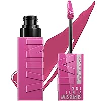 MAYBELLINE Super Stay Vinyl Ink Longwear No-Budge Liquid Lipcolor Make Up, Highly Pigmented Color and Instant Shine, Edgy, 1 Count