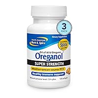 NORTH AMERICAN HERB & SPICE Super Strength Oreganol P73-120 Softgels - Pack of 3 - Immune System Support - 285% More Potent Than Regular Strength - Non-GMO, Vegan Friendly - 360 Total Servings
