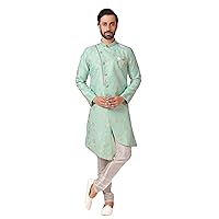 Shreyanvi Jodhpuri Sherwani for Men Indian Royal Designer Groom Wedding Ethnic Wear Indo-Western