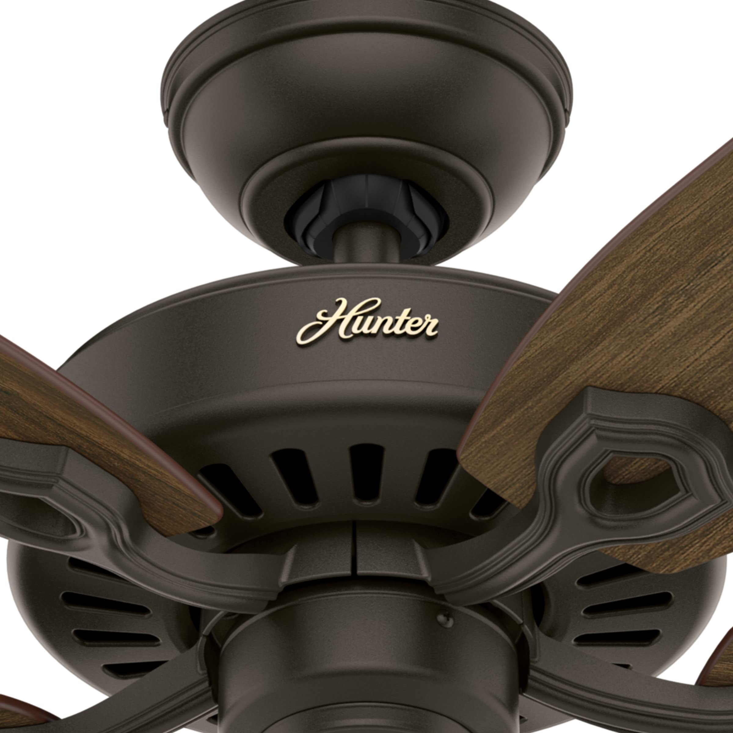 Hunter Fan Builder Elite Indoor Ceiling Fan with Pull Chain Control, Metal, New Bronze Finish, 52 Inch