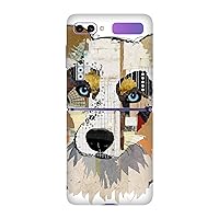 Head Case Designs Officially Licensed Michel Keck Australian Shepherd Dogs 3 Vinyl Sticker Skin Decal Cover Compatible with Samsung Galaxy Z Flip / 5G