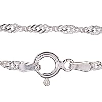 Markylis - Genuine 925 Sterling Silver Fine Italian Jewellery Necklace Chain