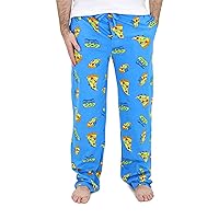 Disney Toy Story Pizza Planet Aliens PJ Pants Pajamas for Men - Elastic Waist, Pockets, Button Fly Small to X-Large