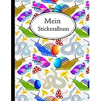 Mein Stickeralbum: Amphibien Stickerbuch Mädchen zum Einkleben Und Sammeln - kleine geschenke für Mädchen Tochter und Kinder. (German Edition)