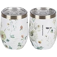 Primitives by Kathy Green Florals Wine Tumbler