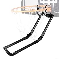 Franklin Sports Basketball Return Rebounder Attachment - Basketball Hoop Ball Returner for Indoor + Outdoor Hoops - Rebounder Attachment Basketball Hoop Accessory - Fits Most Official Size Rims