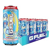 Blue Bomber Slushee - Icy Blue Raspberry Slush Energy Drink Inspired by Mega Man, 16 oz can, 12-pack case