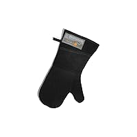 Outset Black Leather Grill Mitt 8.5” x 17”