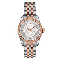 Women's Ballade COSC 316L Stainless Steel case with Rose Gold PVD Coating Swiss Automatic Watch Strap, Grey, 16 (Model: T1082082211701)
