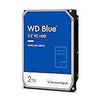 Western Digital 2TB WD Blue PC Internal Hard Drive HDD - 5400 RPM, SATA 6 Gb/s, 64 MB Cache, 3.5