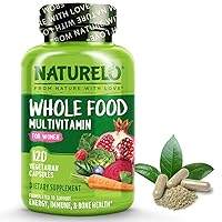 Whole Food Multivitamin for Women - with Vitamins, Minerals, & Organic Extracts - Supplement for Energy and Heart Health - Vegan - Non GMO - 120 Capsules