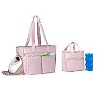 Fasrom Pumping Bag Bundle with Baby Bottle Cooler Bag with Ice Pack Fits 6 Tall Baby Bottle Up to 9 Ounce