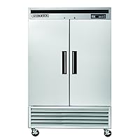 MAXX Cold MCF-49FD 49-Cu-Ft Reach-In Two Door Commercial Freezer, Stainless
