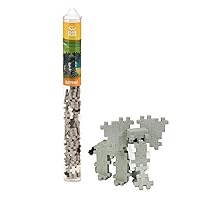 PLUS PLUS - Elephant - 70 Piece Tube, Construction Building Stem/Steam Toy, Kids Mini Puzzle Blocks
