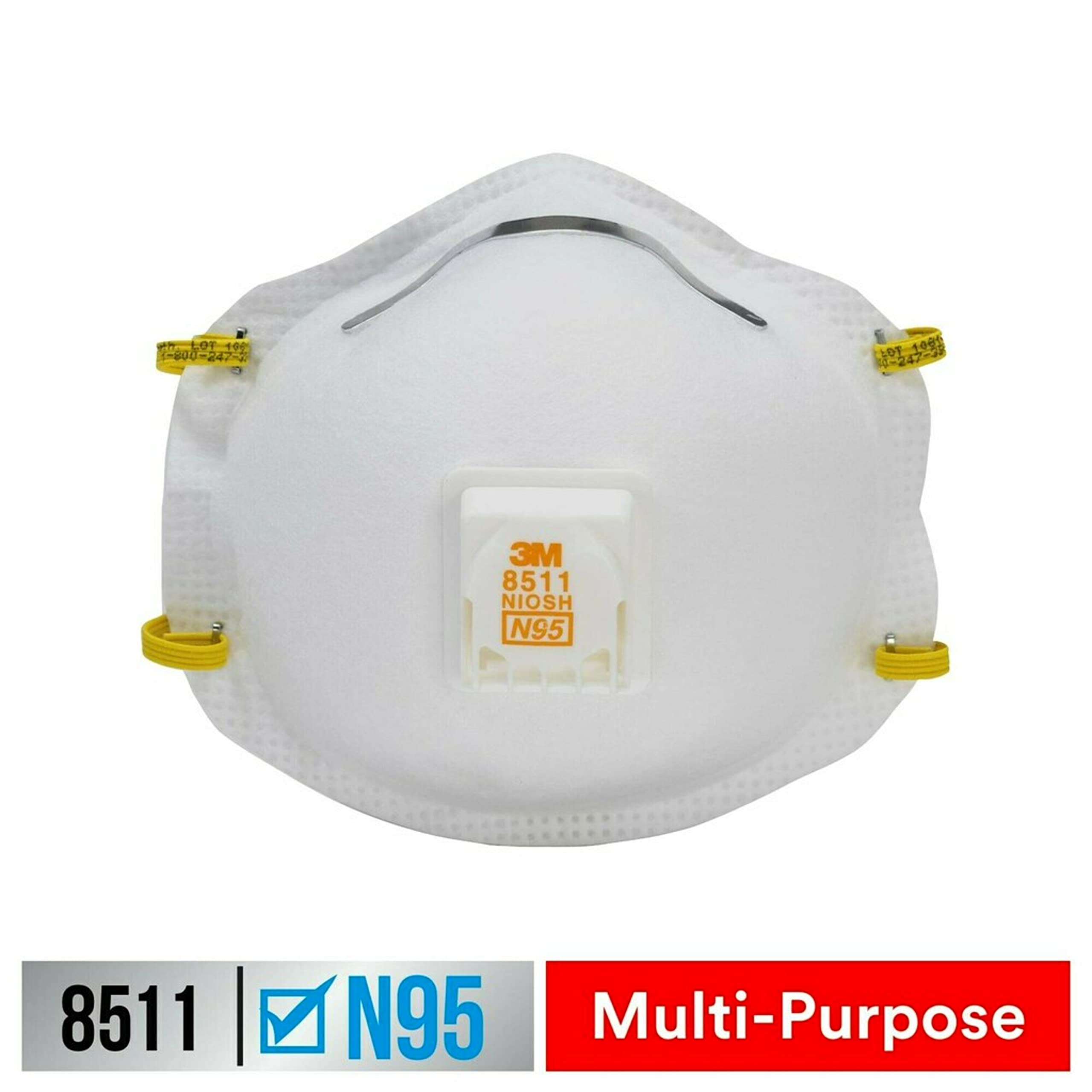 3M Safety Bundle: Pro-Protect Hearing Protector with Bluetooth Technology + 10-Pack Cool Flow Valve N95 Respirator 8511 + 1-Pair Safety Eyewear