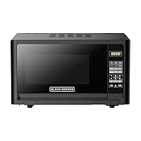 Black+Decker Countertop Microwave Oven, 1.1-Cu. Ft. 1000-Watts, LED Display, Child Lock, Black