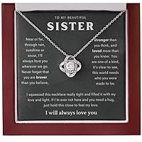 Big Sister Birthday Gifts Ideas from Little Sister Necklace Unique Happy Valentines Mothers Day Christmas Graduation 925 Bff Sterling Silver Friendship Jewelry Best for 2 Girls Women from Brother