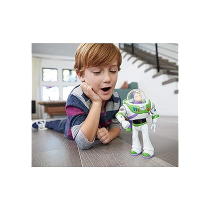 Toy Story Ultimate Walking Buzz Lightyear, 7 in Tall Figure with 20+ Sounds and Phrases, Walking Motion and Expandable Wings, Gift for Kids 3 Years and Older with Expandable Wings