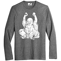 Men's Laughing Buddha Moisture-Wicking Triblend Long Sleeve T-Shirt
