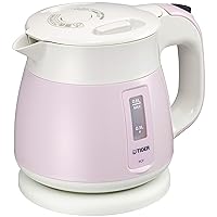 TIGER Steam-Less Electric Kettle Wakuko 0.8 liters Pearl White PCH-G080-WP