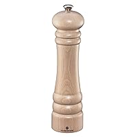 Zassenhaus M020052 Berlin Wood, Refillable Manual Grinder, 9.4 Inches, 9.4-Inch, Natural Salt Mill