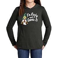 St Patricks Day Lucky Gnome Kids Long Sleeve Hoodie
