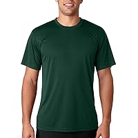 Hanes Mens Cool DRI with FreshIQ Performance T-Shirt - DEEP FOREST - M - (Style # 4820 - Original Label)