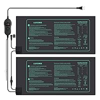 2 Pack Seedling Heat Mats with Digital Thermostat Controller, 10
