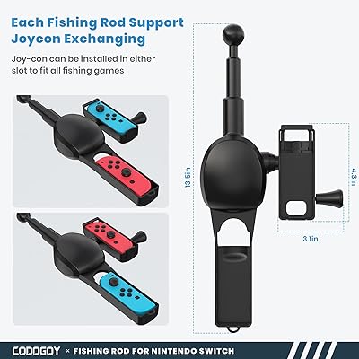 Fishing Rod For Nintendo Switch, Fishing Game Accessories Compatible With Nintendo Switch Legendary Fishing - Nintendo Switch Standard Edition And