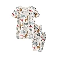 little planet by carter's Unisex Baby & Toddler Organic Cotton 2-Piece Pajama Sets