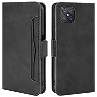Oppo Reno4 Z 5G / Reno 4Z 5G Case, Magnetic Full Body Protection Shockproof Flip Leather Wallet Case Cover with Card Holder for Oppo Reno4 Z 5G Phone Case (Black)