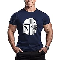 The Way - Mens Bodybuilding T-Shirts Fashion Workout Fitness Tee Slim Fit Gym Muscle Short Sleeve