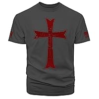 Dion Wear Knights Templar Crusader Cross Men's T-Shirt