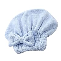 Lady Head Hair Drying Towel Super Absorbent Wrap With Elastic Force Closure Quick Dry Hair Towels Suitable For Everyone Button Hair Drying Towel