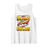 My Boat My Rules Nautical Boat Captain Tank Top