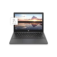 HP Chromebook 11-inch Laptop - MediaTek - MT8183 - 4 GB RAM - 32 GB eMMC Storage - 11.6-inch HD IPS Touchscreen - with Chrome OS™ - (11a-na0040nr, 2020 model, Ash Gray)