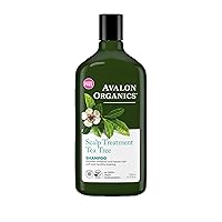 Avalon Organics Scalp Treatment Tea Tree Shampoo, 11 oz. (Pack of 2)