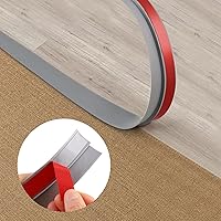 Peel and Stick Floor Transition Strip, Carpet to Tile Transition Edging Trim Suitable for Doorways Threshold (Cover Height Within 5mm), 16.4ft