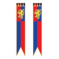 Beistle Jointed Medieval Pull-Down Cutouts 2 Piece, 6', Multicolored