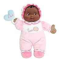 JC Toys Lil’ Hugs Hispanic Pink Soft Body - Your First Baby Doll – Designed by Berenguer – Ages 0+