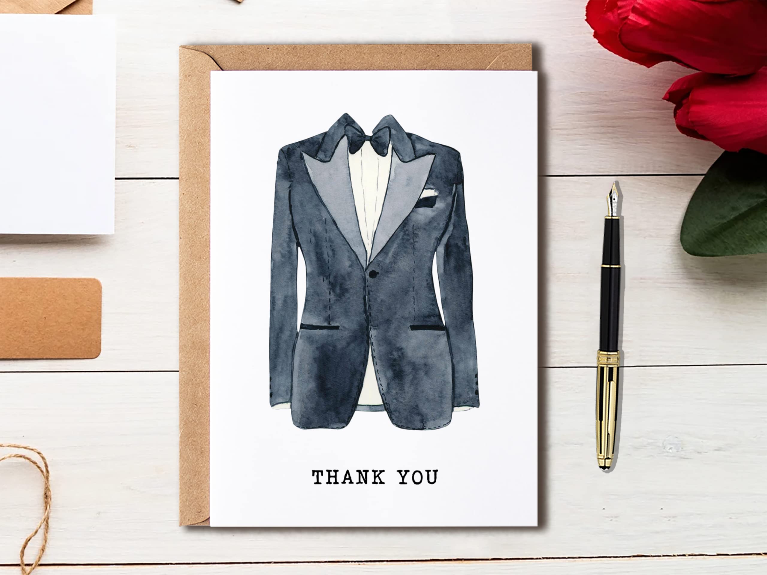 OystersPearl Thank You Groomsmen Cards - Groomsmen Thank You Cards - Thank You For Being My Groomsman - Usher Wedding - Groomsmen Invitation., 5 x 7 inches